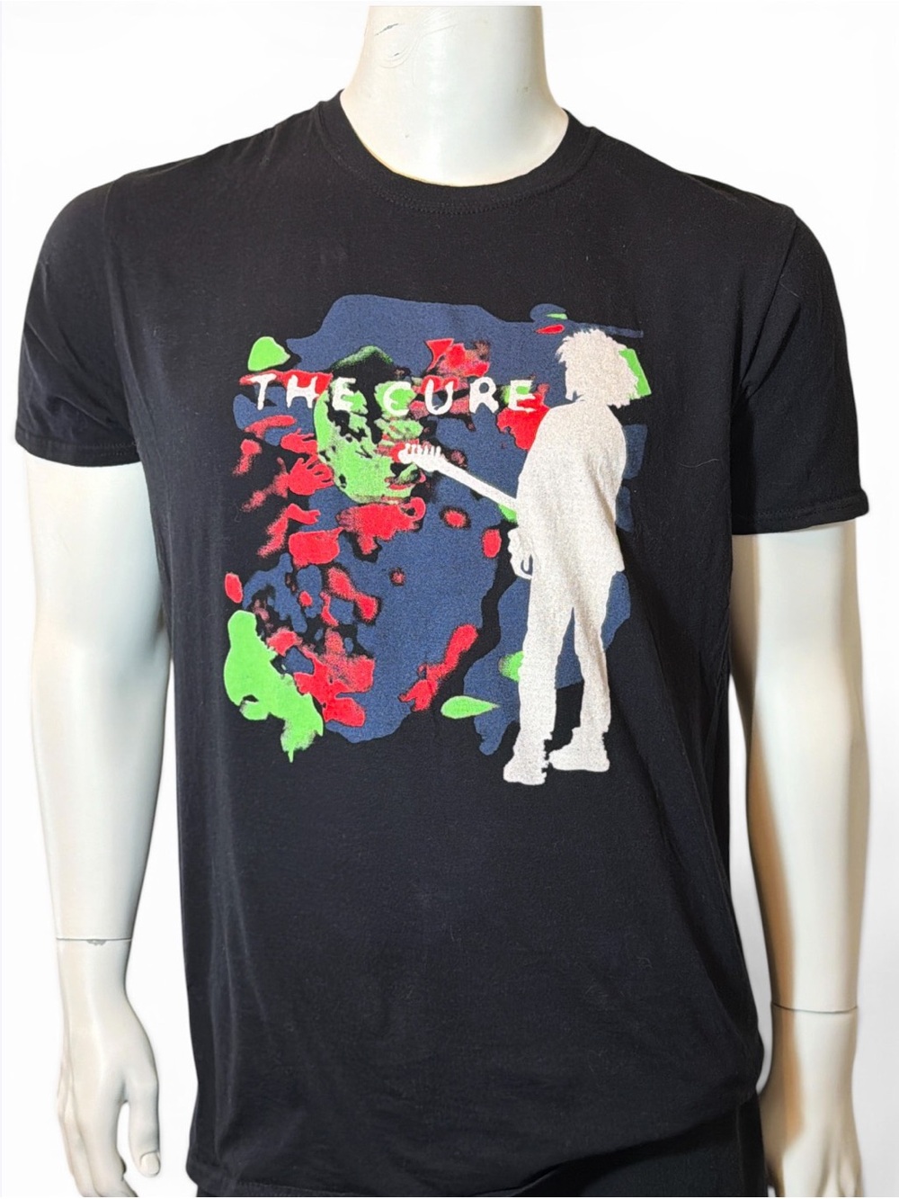 The Cure Robert Smith Silhouette Black Graphic Tee Shirt Size L